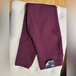 INC Burgundy Skinny Leg Regular Fit